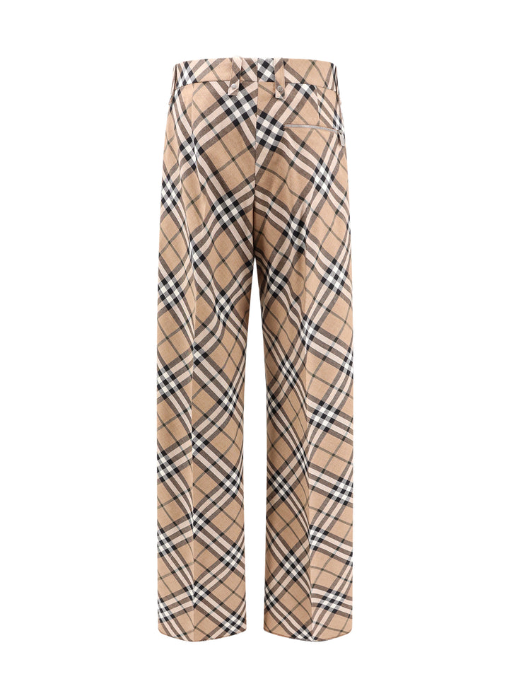 Wool blend trouser with iconic Check print