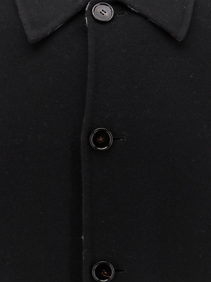 Wool coat with Check lining