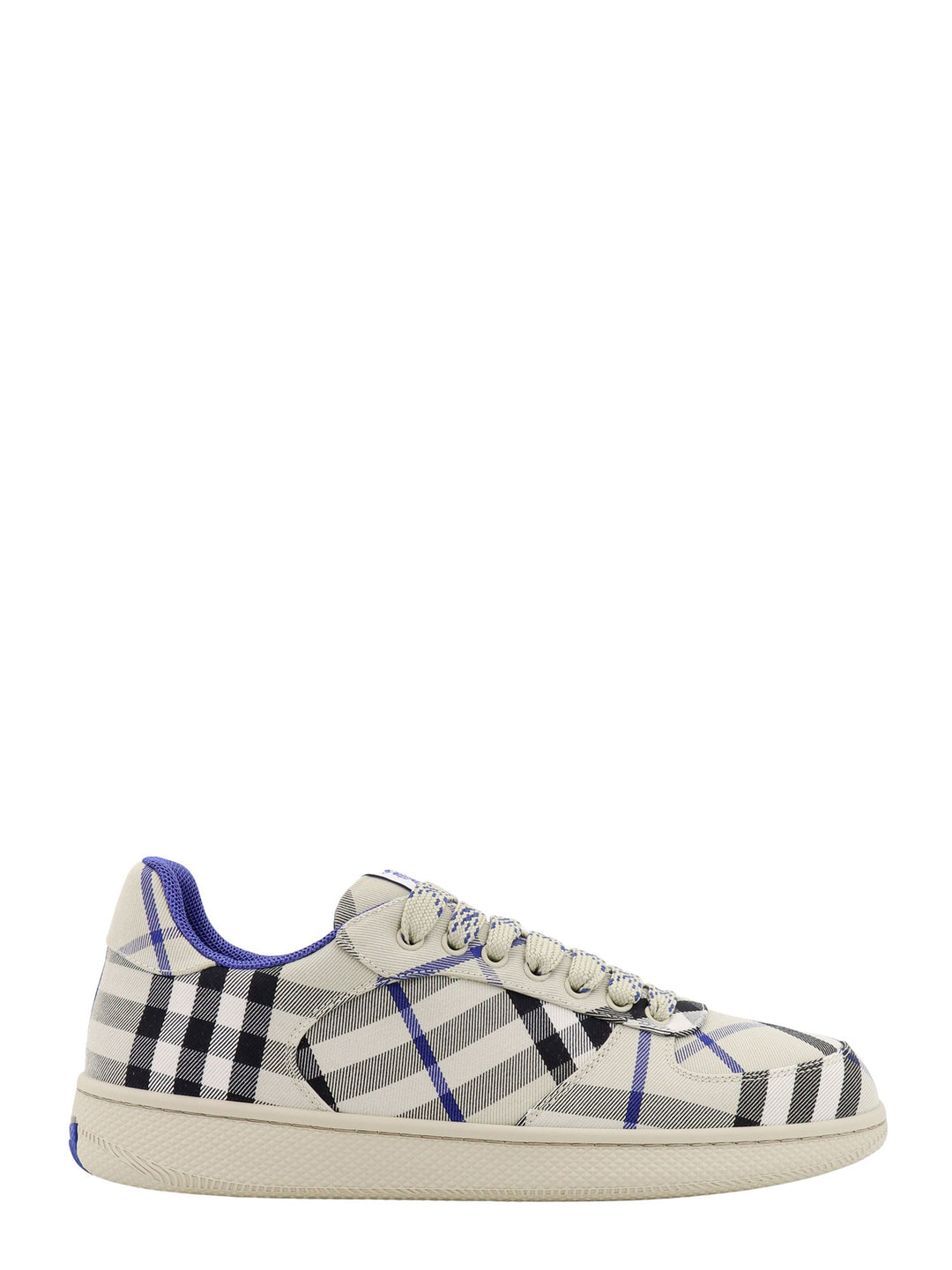 Canvas sneakers with Burberry Check motif