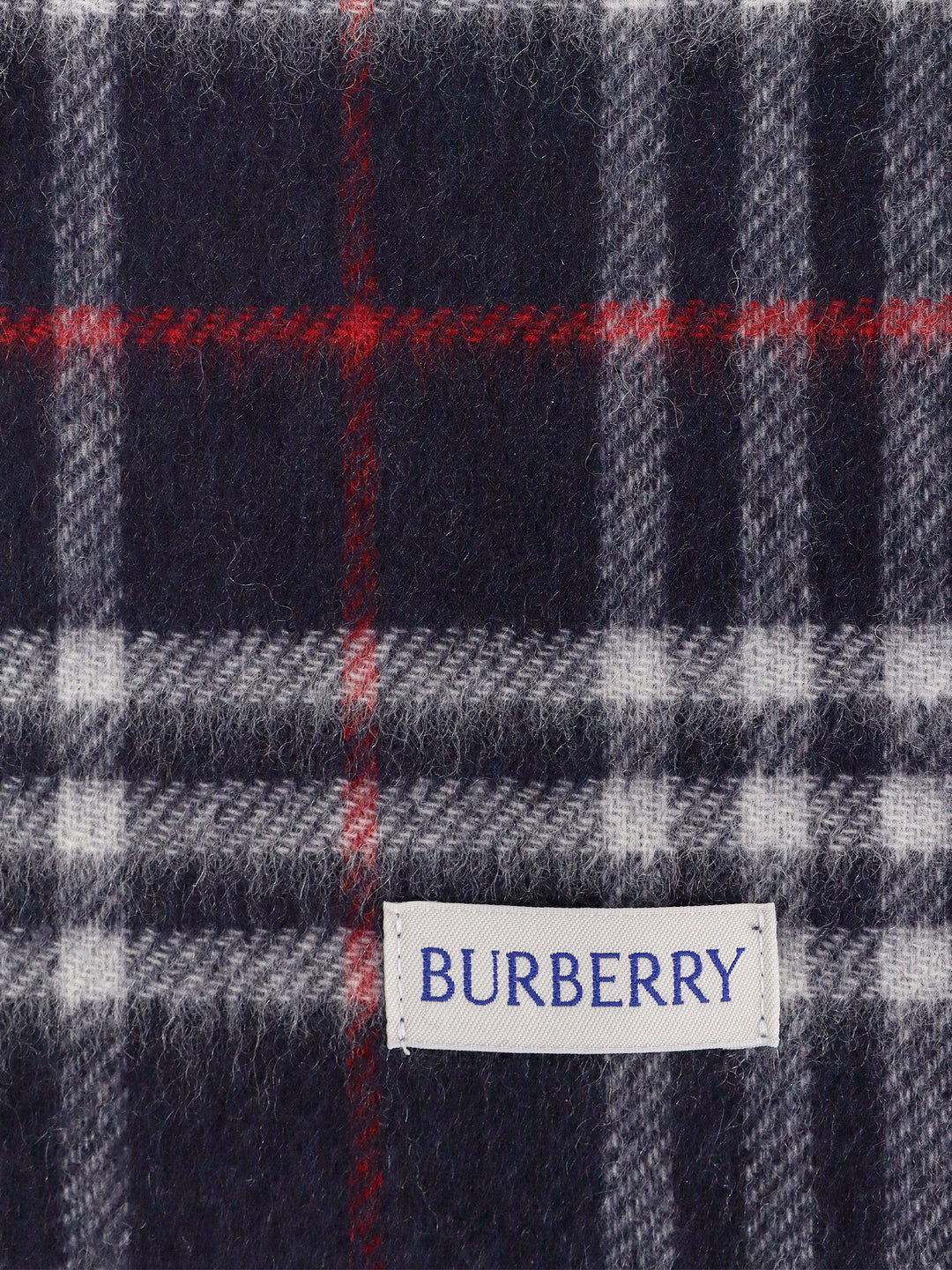 Vintage Check To Solid cashmere scarf