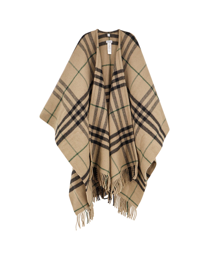 Wool and cashmere cape