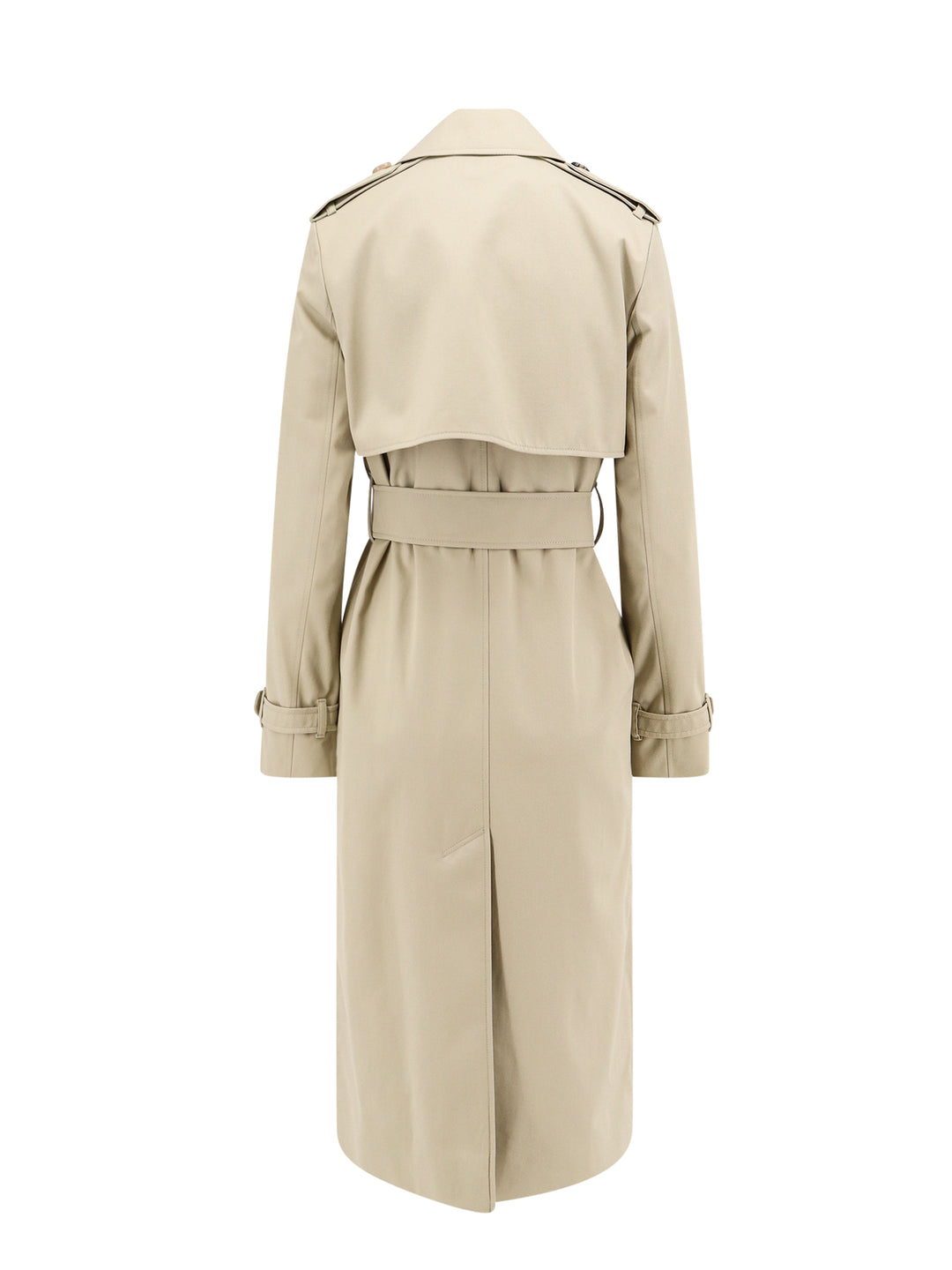 Cotton blend trench