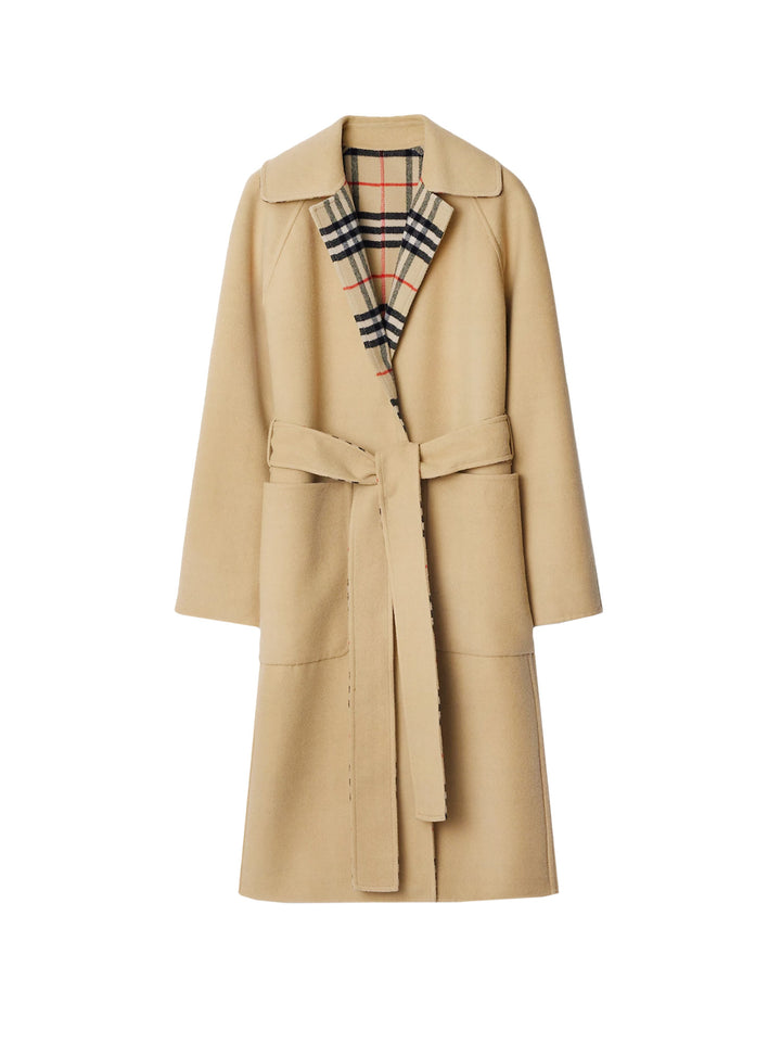 Reversible wool coat