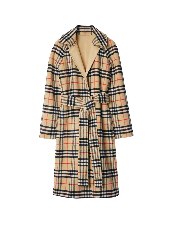 Reversible wool coat