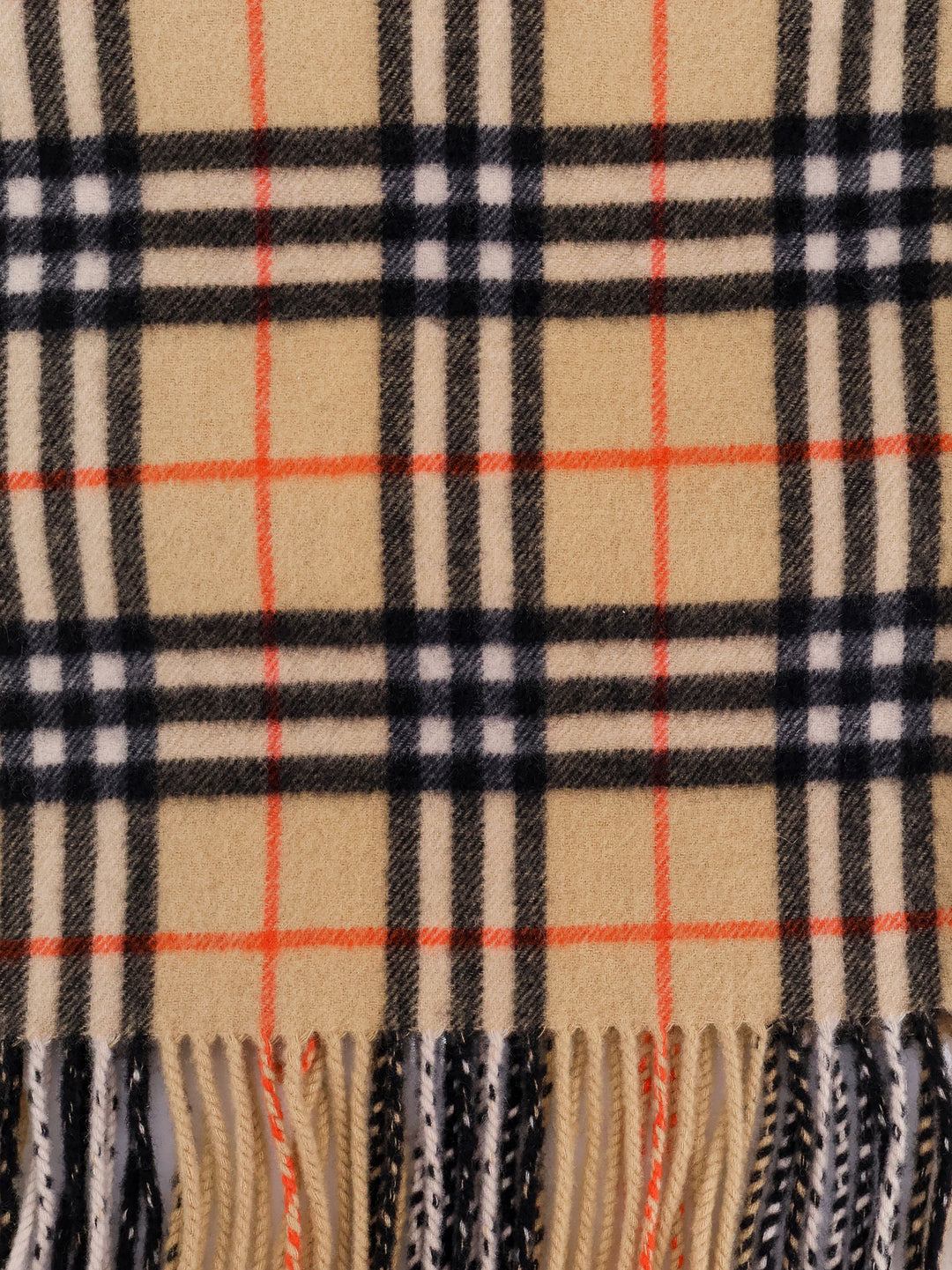 Cashmere scarf with Check motif