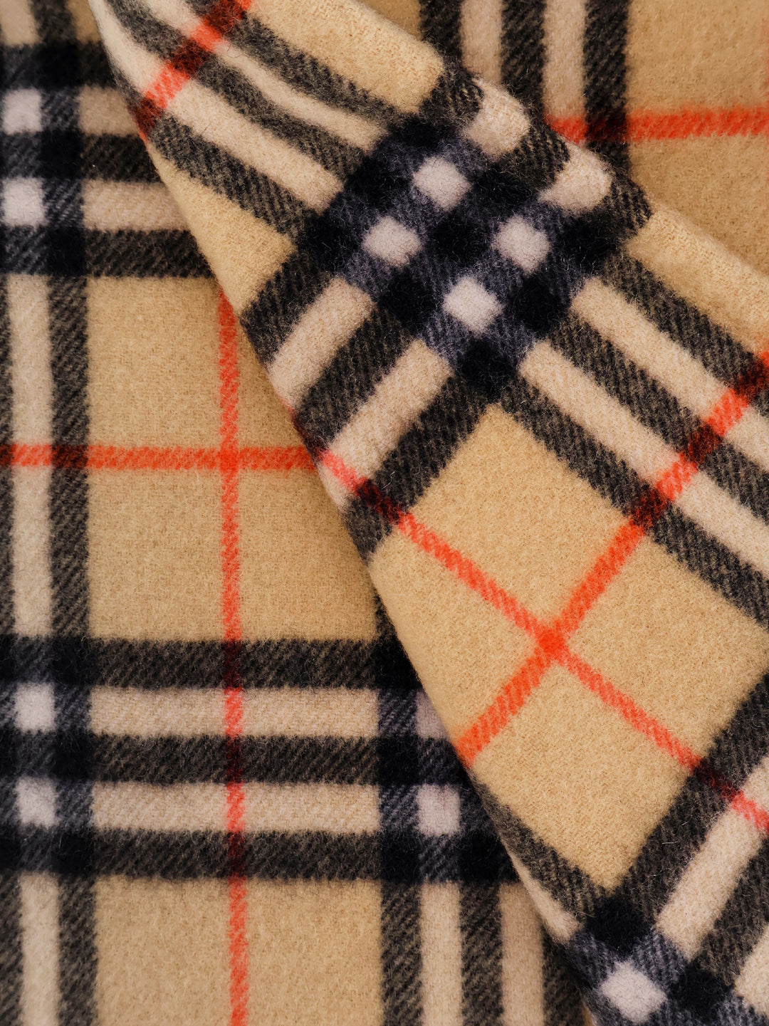 Cashmere scarf with Check motif