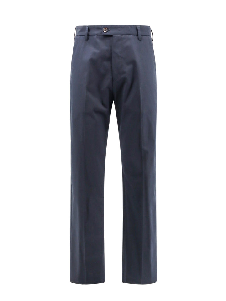 Cotton trouser with logo detail