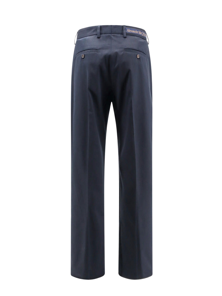 Cotton trouser with logo detail