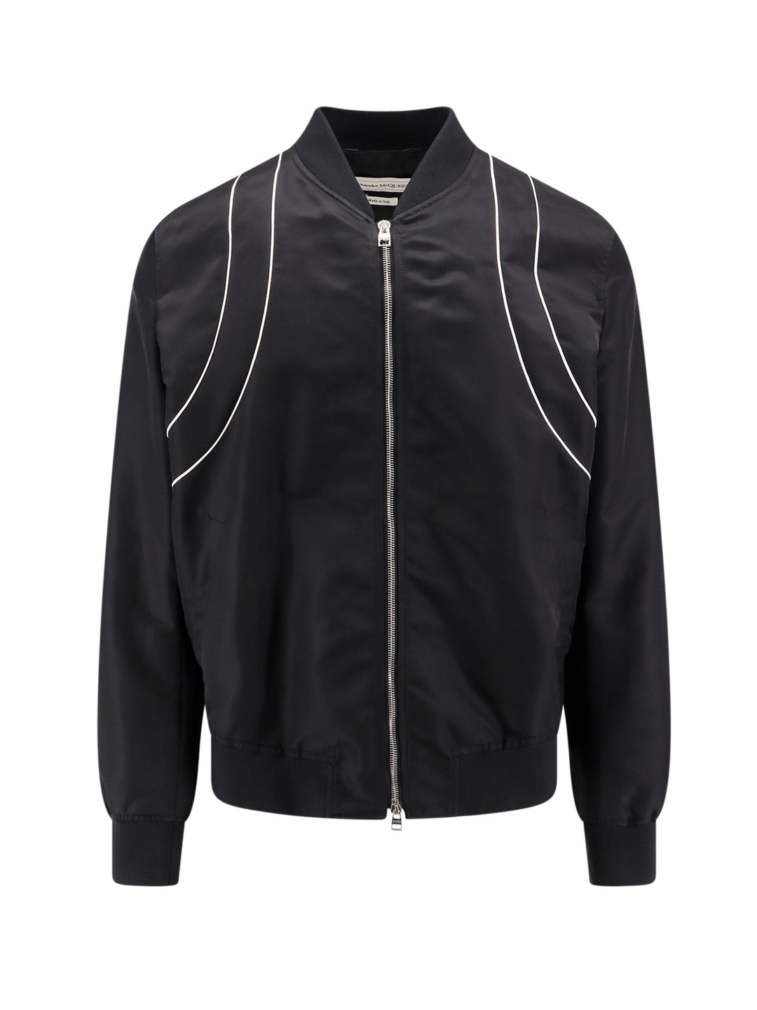 Nylon jacket with contrasting detail