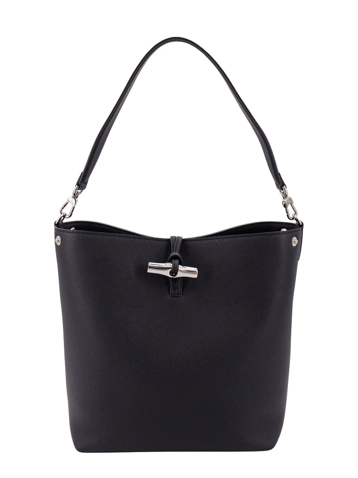 Leather bucket bag