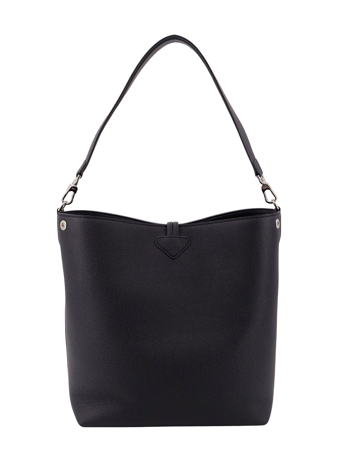 Leather bucket bag