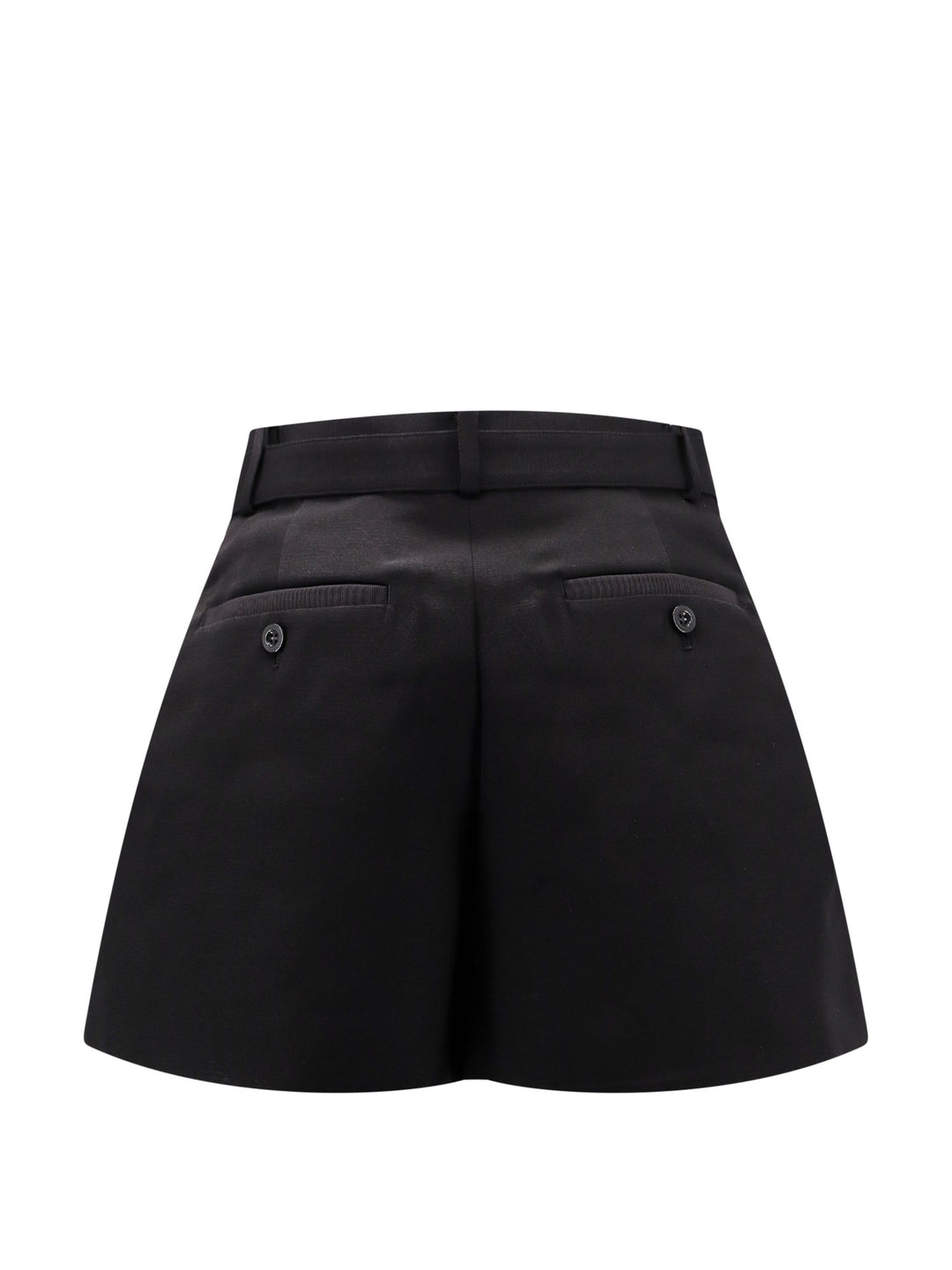 Cotton shorts with silk profiles