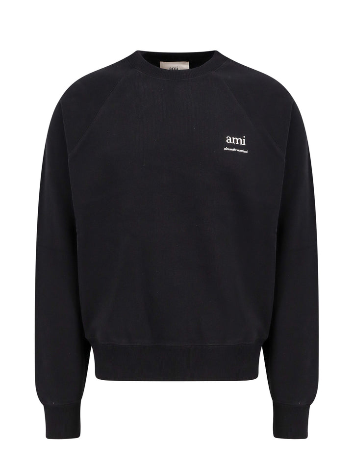 Organic cotton sweatshirt with printed logo on the front