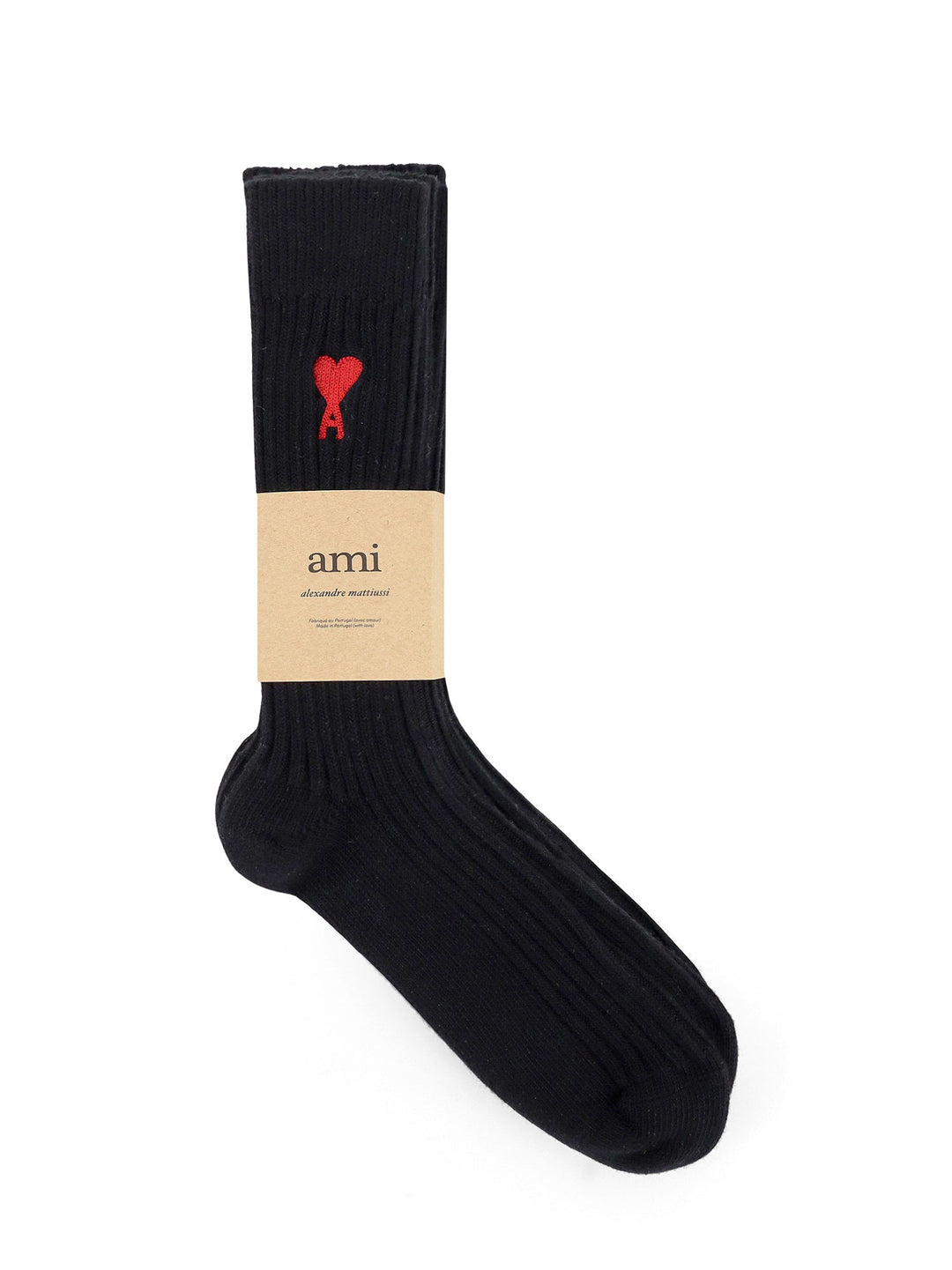 Organic cotton socks with embroidered monogram