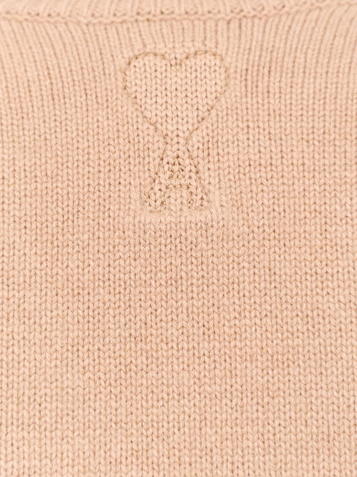 Extrafine merino wool and cashmere vest with rhombus motif