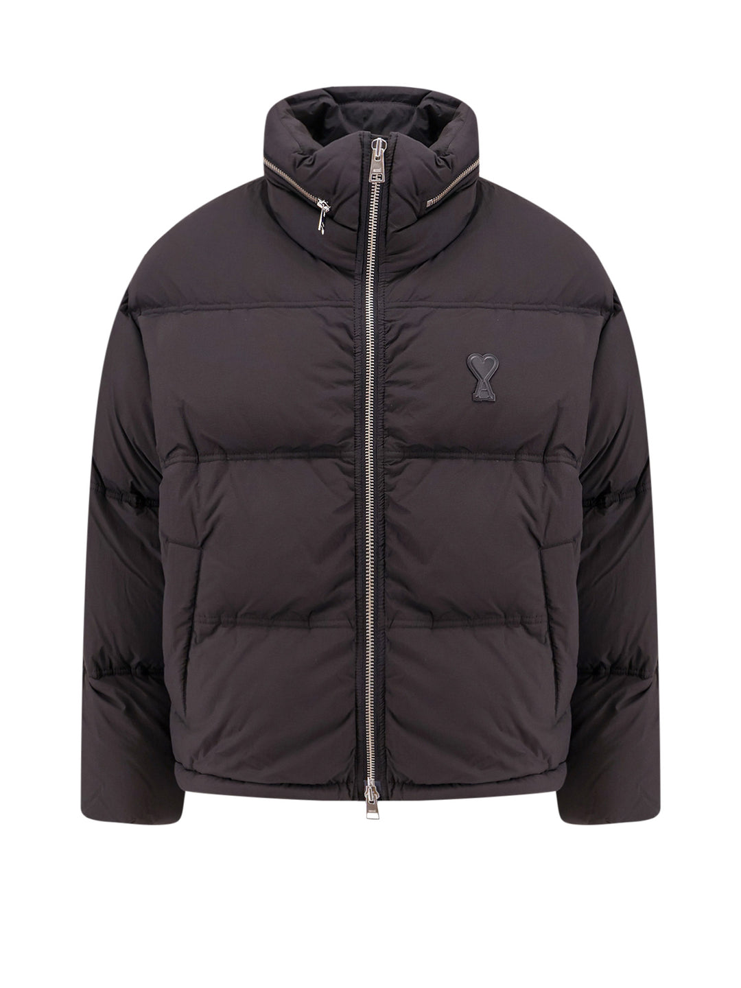 Padded and quilted nylon jacket