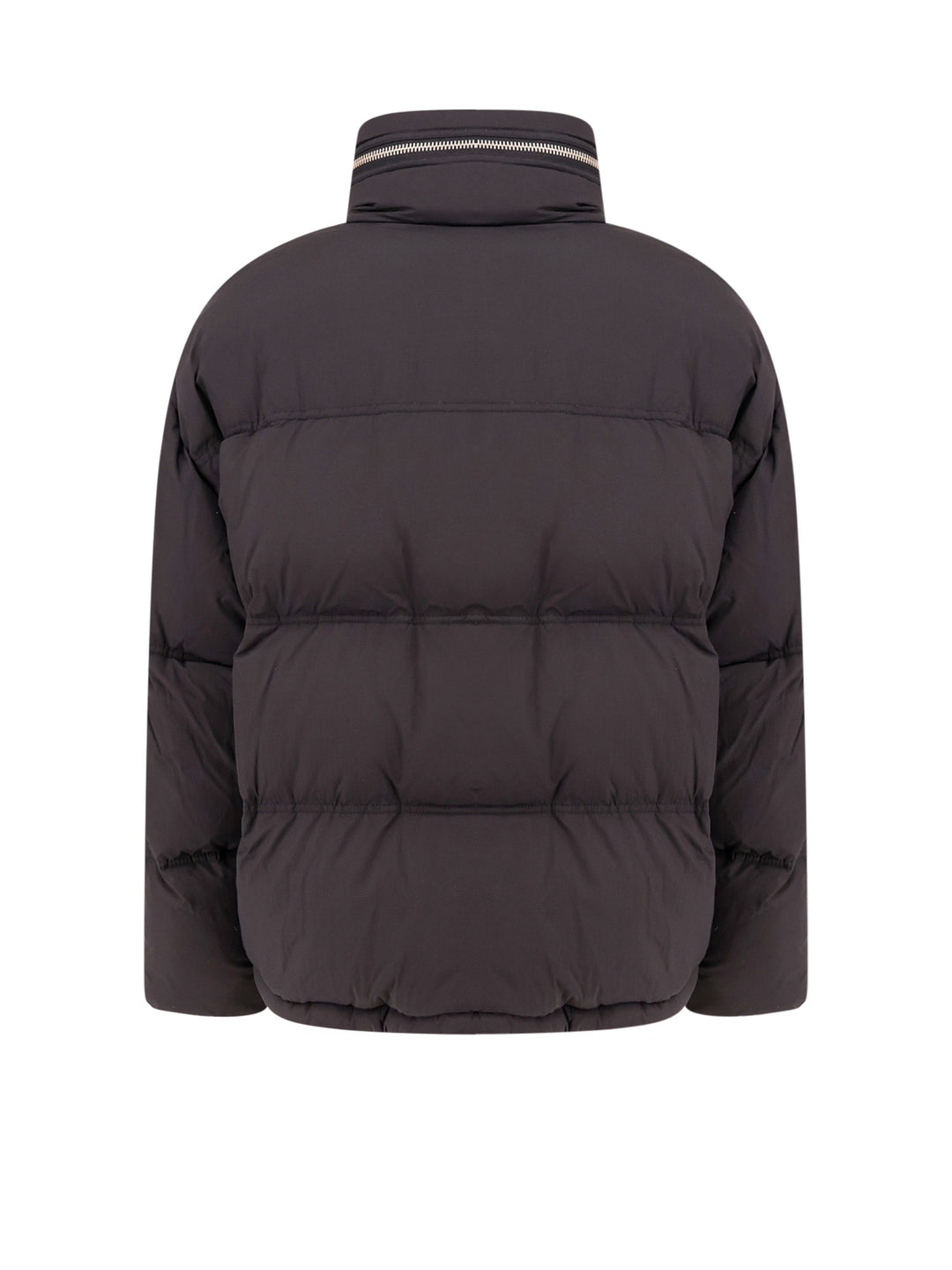 Padded and quilted nylon jacket