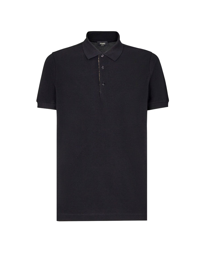 Piquet cotton polo shirt