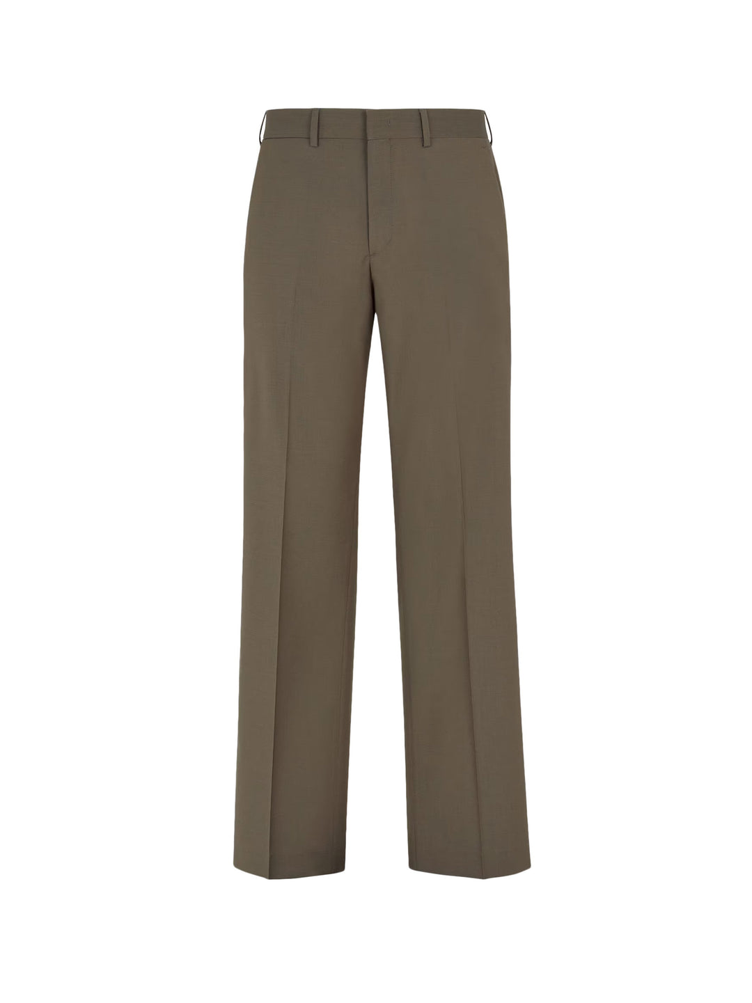 Virgin wool trouser with iconic label