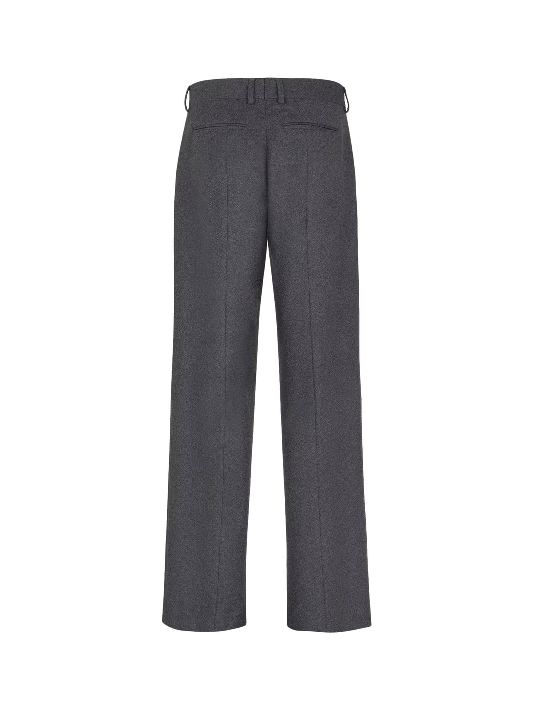 Stretch cashmere trouser with logoed detail