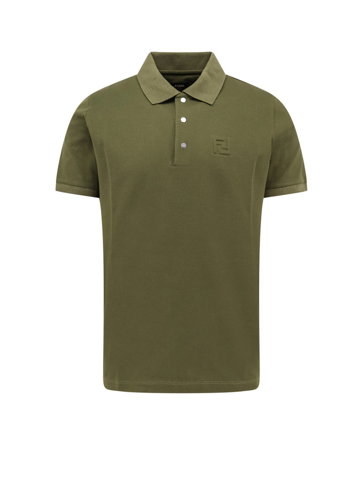 Polo shirt with FF embossed logo