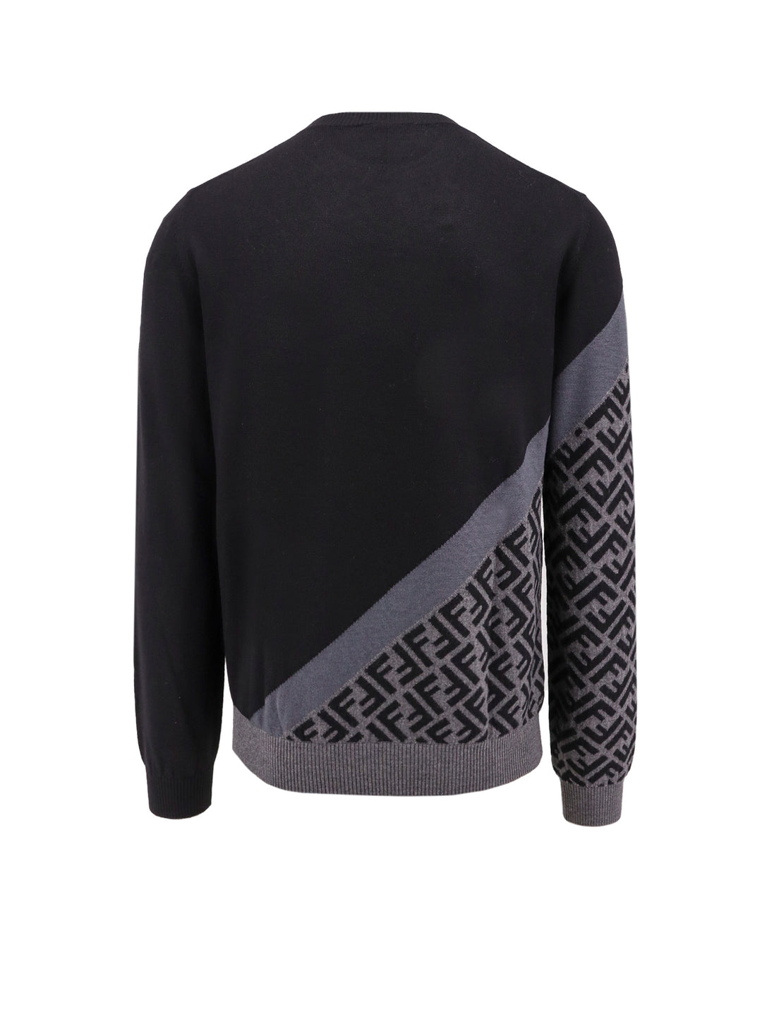 Wool sweater with Fendi Diagonal motif