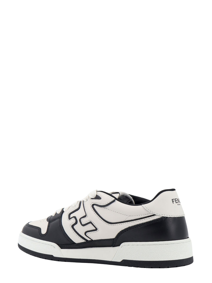 Leather sneakers with FF lateral logo