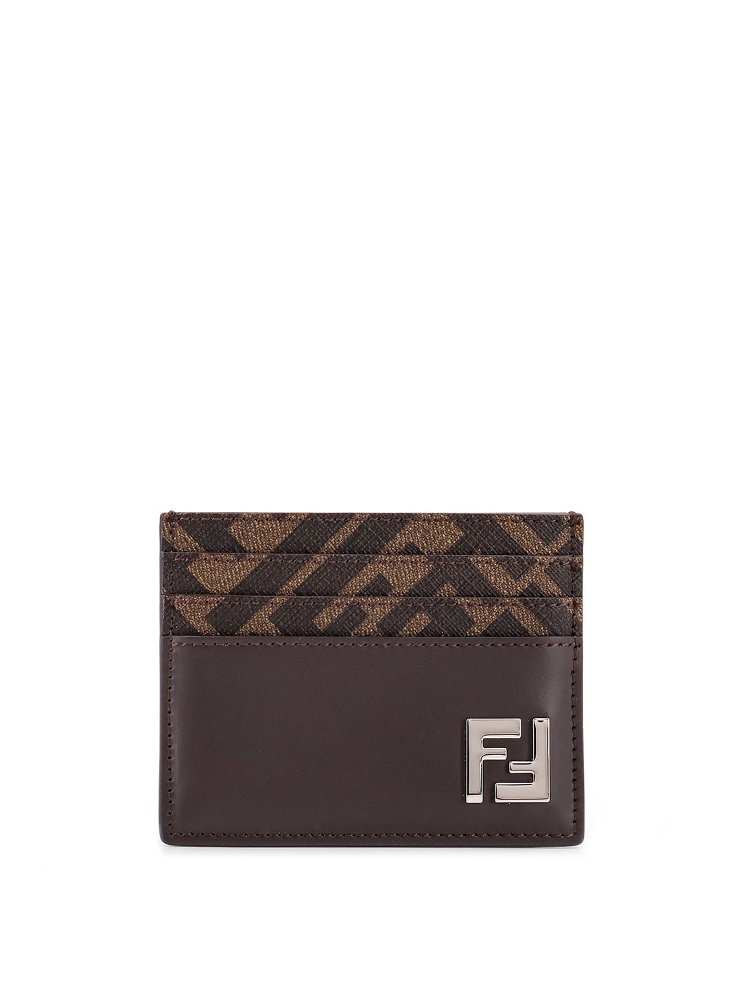 FF Fabric and leather card holder