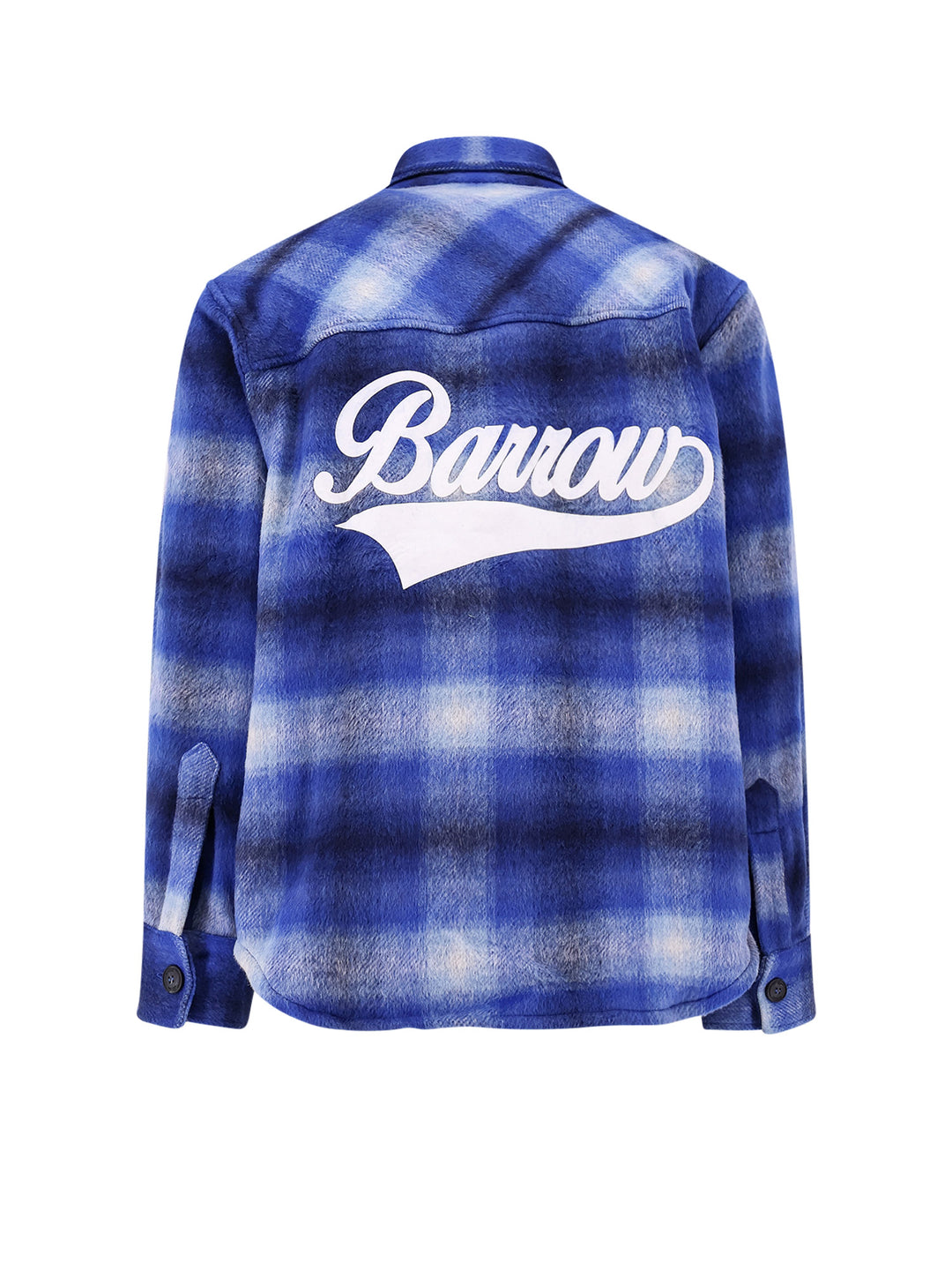 Flannel shirt with back logo print