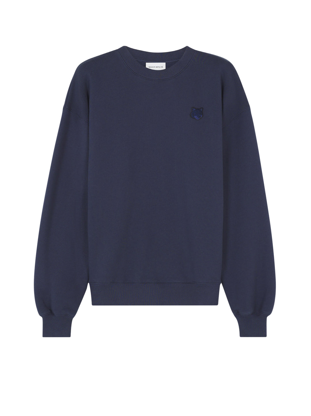 Melange cotton sweatshirt with Foxy patch on the front