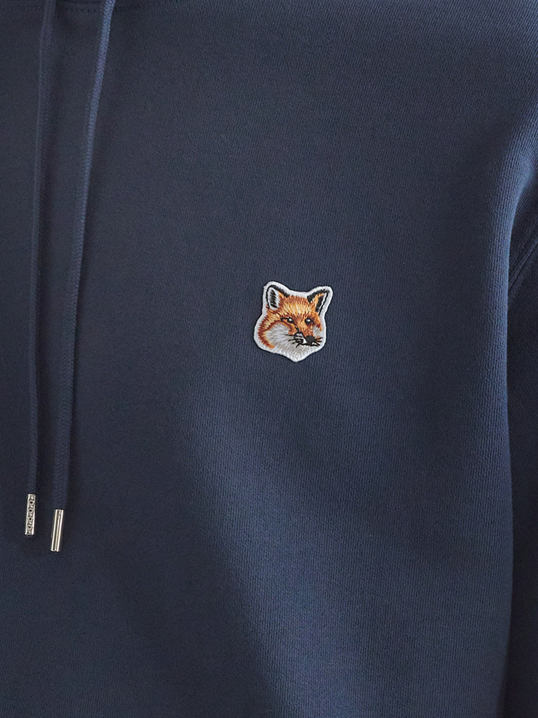 Cotton sweatshirt with iconic embroidered logo on the front