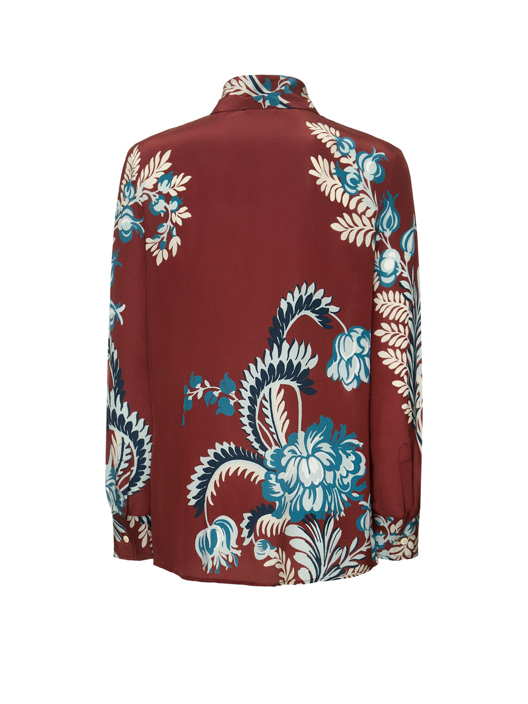 Silk shirt with all-over print