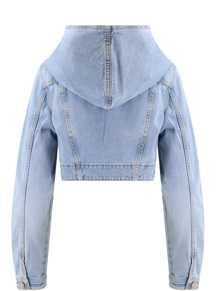 Crop fit denim jacket