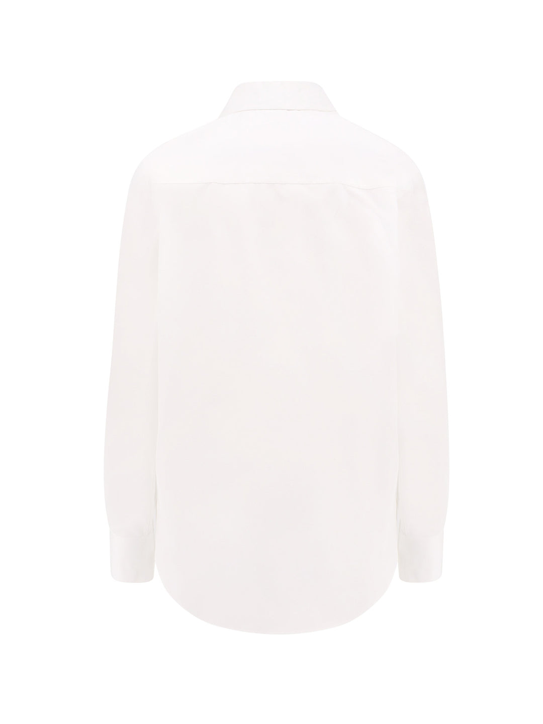 Cotton shirt with cut-out detail