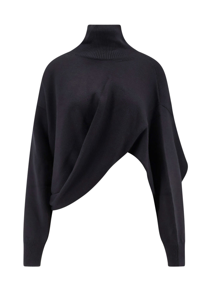 Asymmetric wool sweater