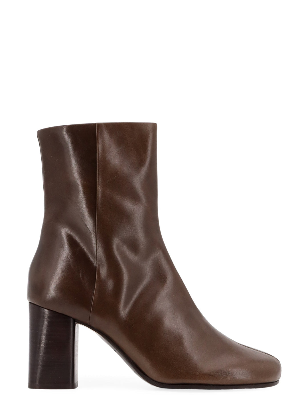 Leather ankle boots