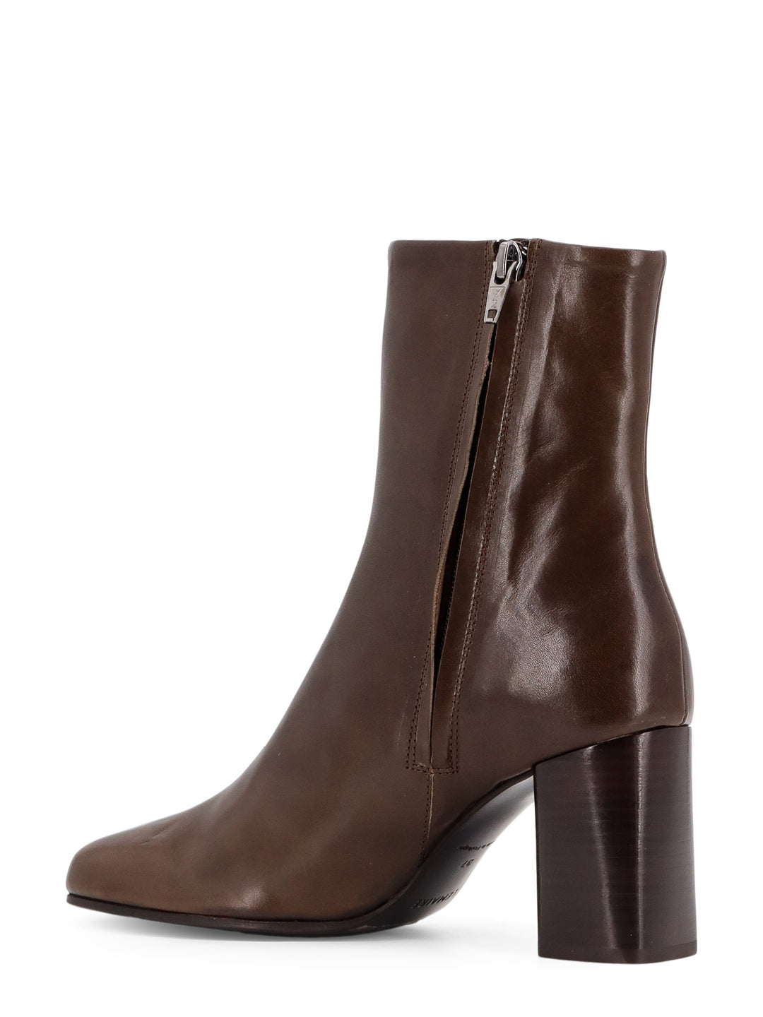 Leather ankle boots