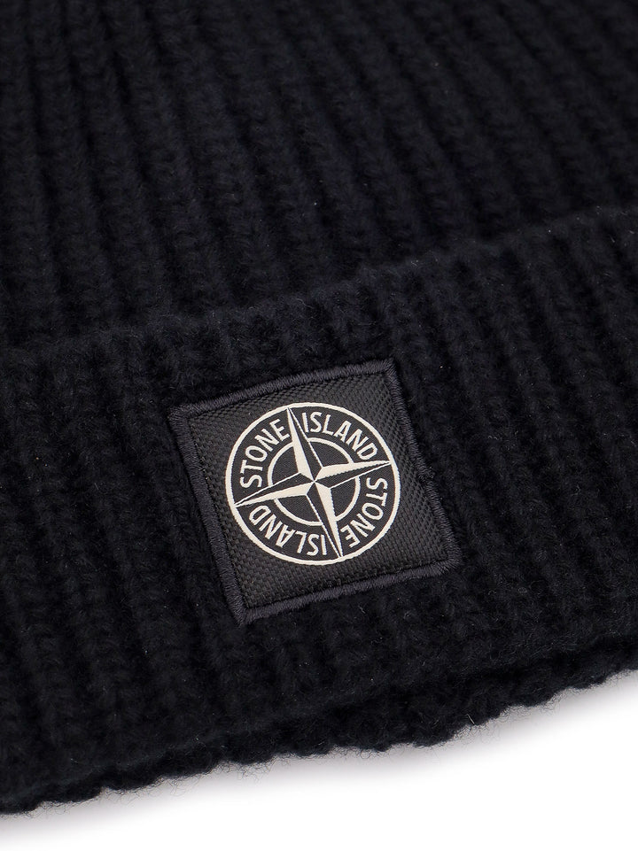 Virgin wool hat with logo