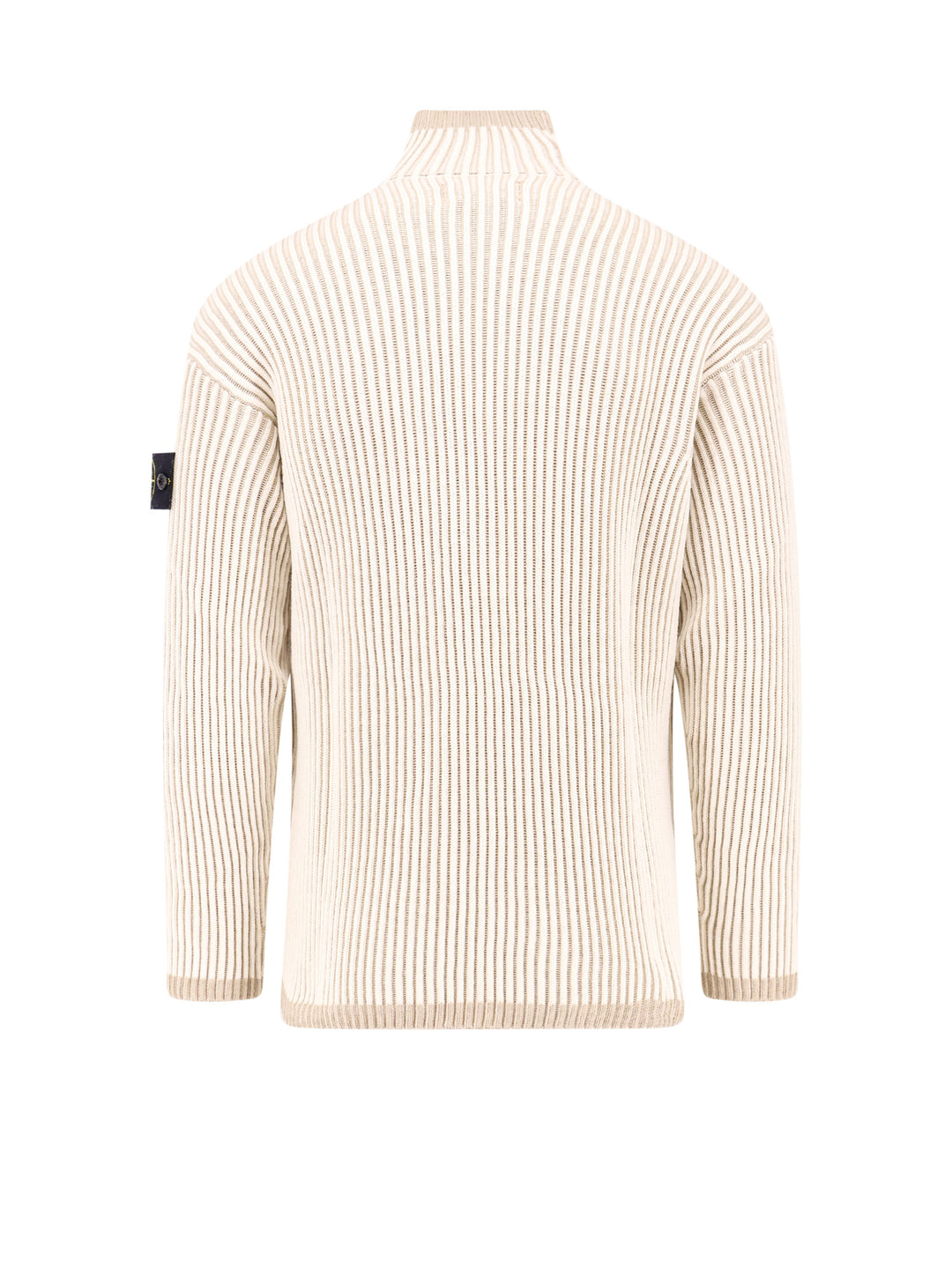 Ribbed virgin wool sweater