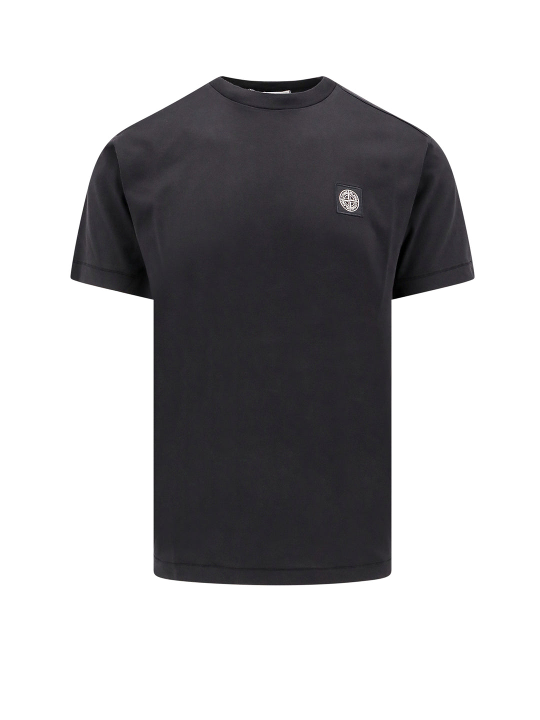 Cotton t-shirt with logo patch