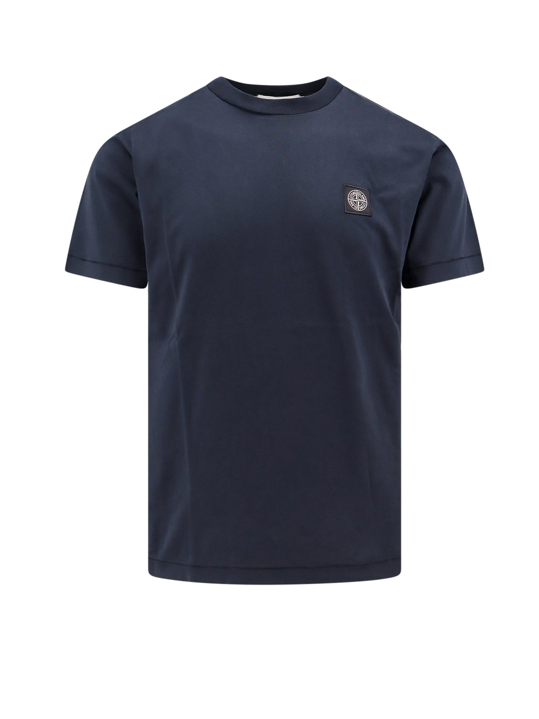 Cotton t-shirt with logo patch