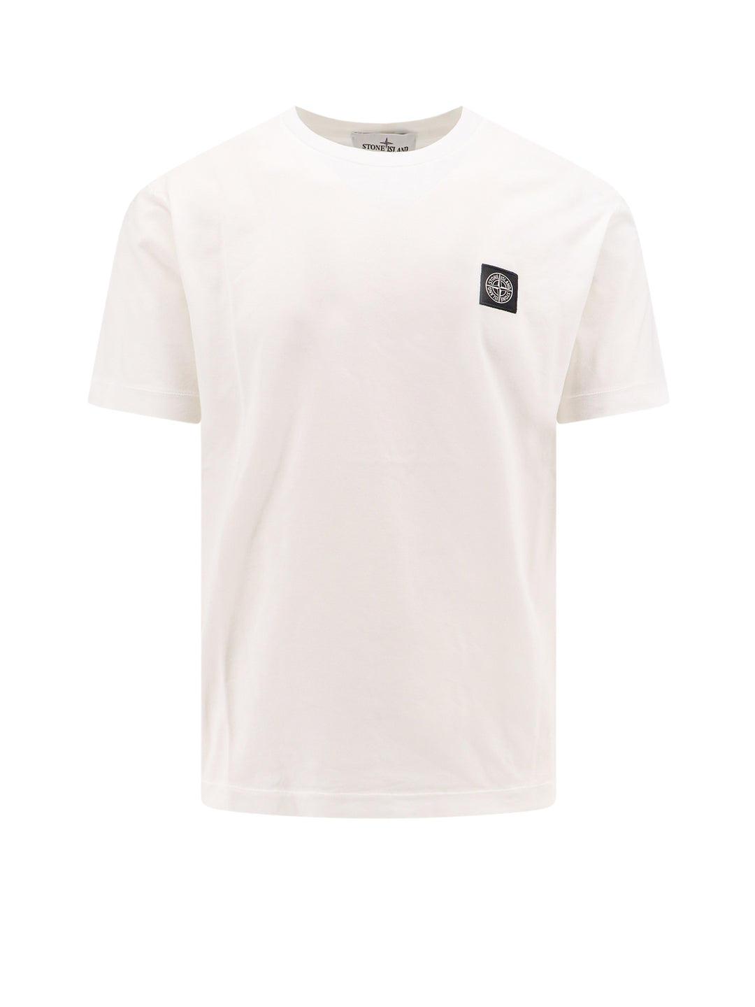 Cotton t-shirt with logo patch