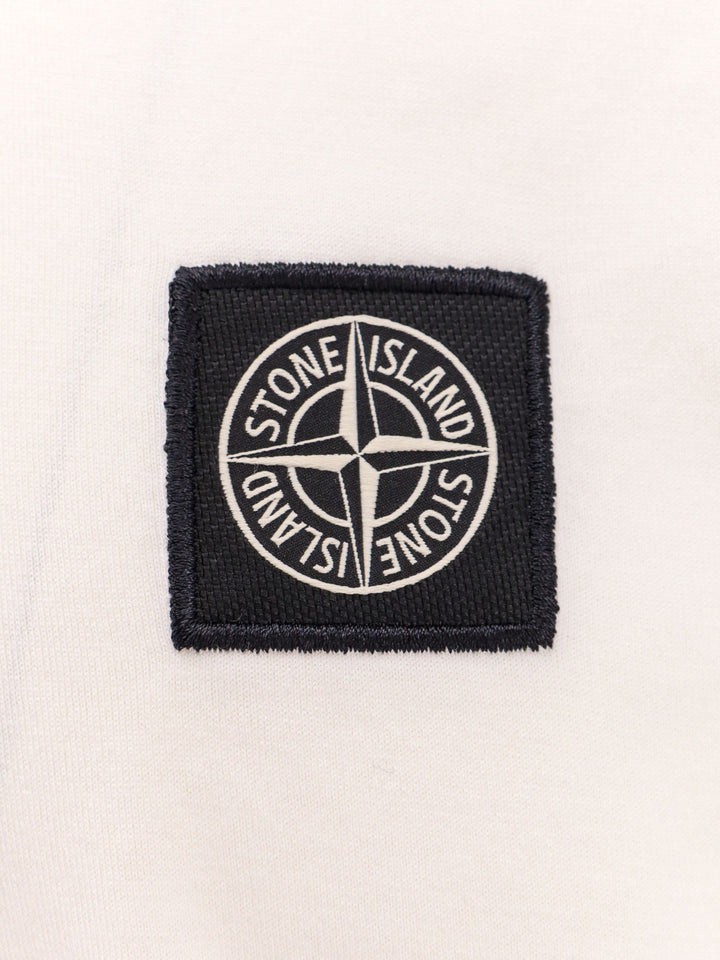 Cotton t-shirt with logo patch