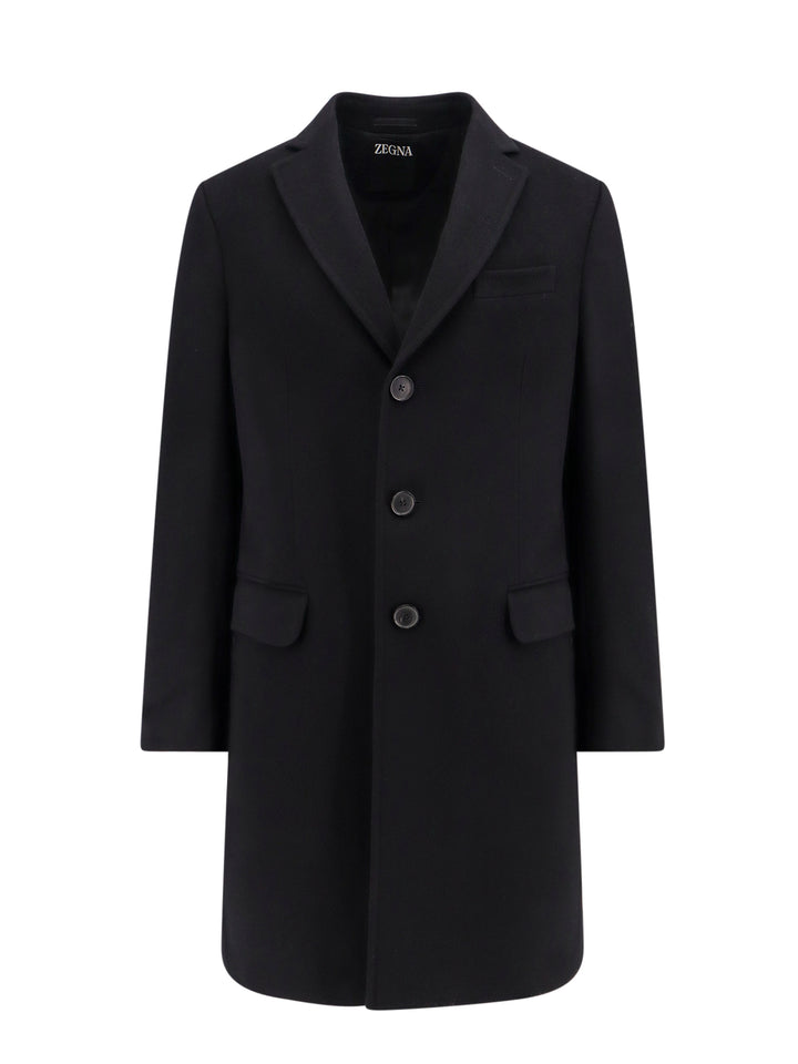 Wool and cashmere coat