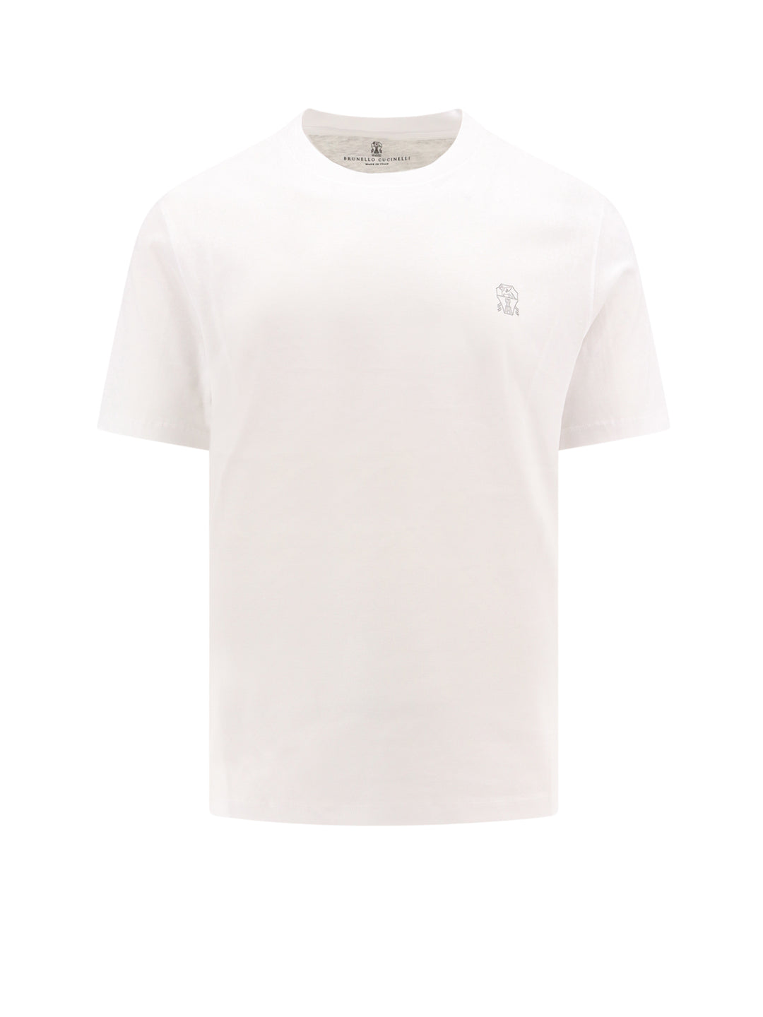 Cotton t-shirt with logo print