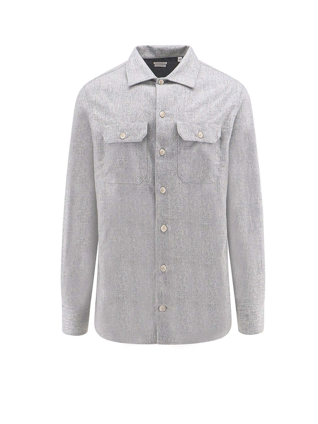 Mélange virgin wool shirt