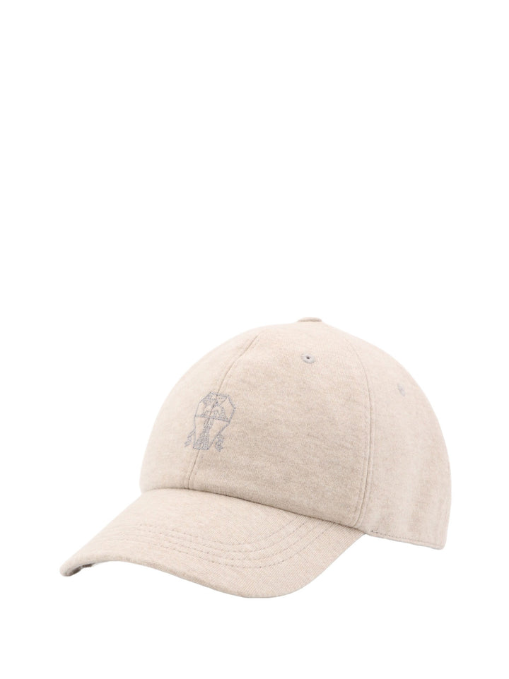 Peaked cashmere hat