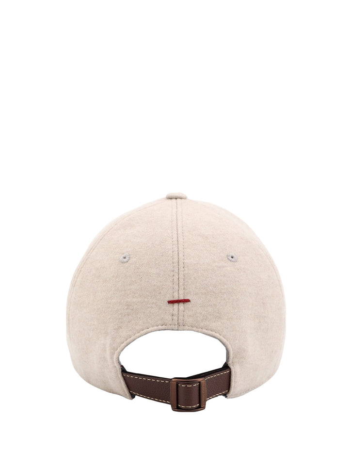 Peaked cashmere hat