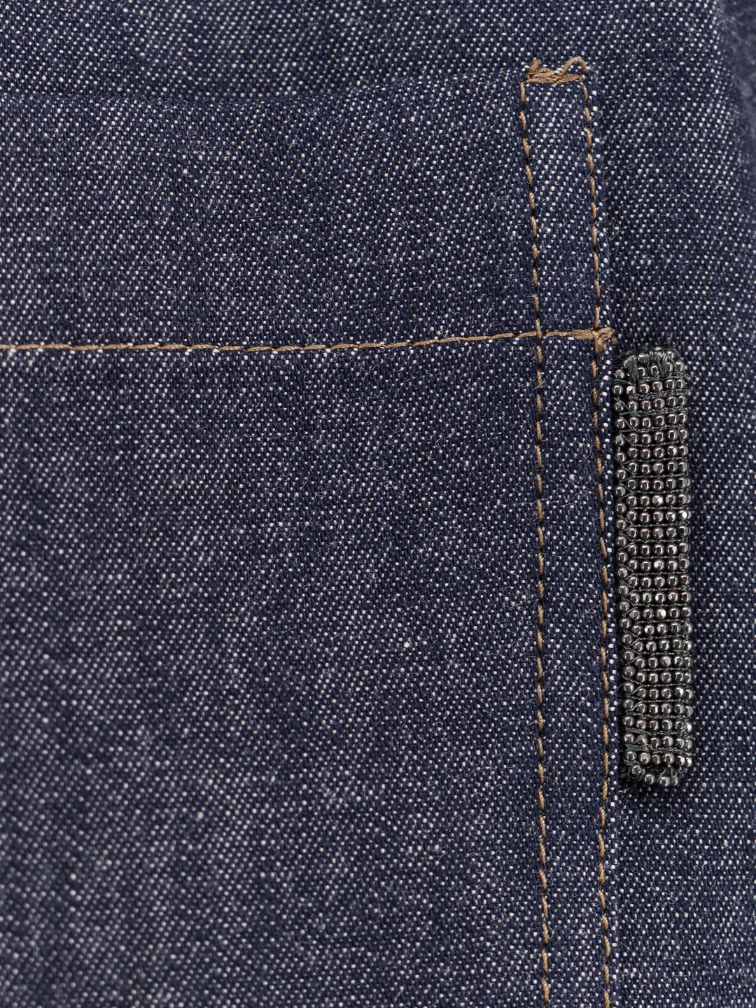 Denim shirt with Monili detail