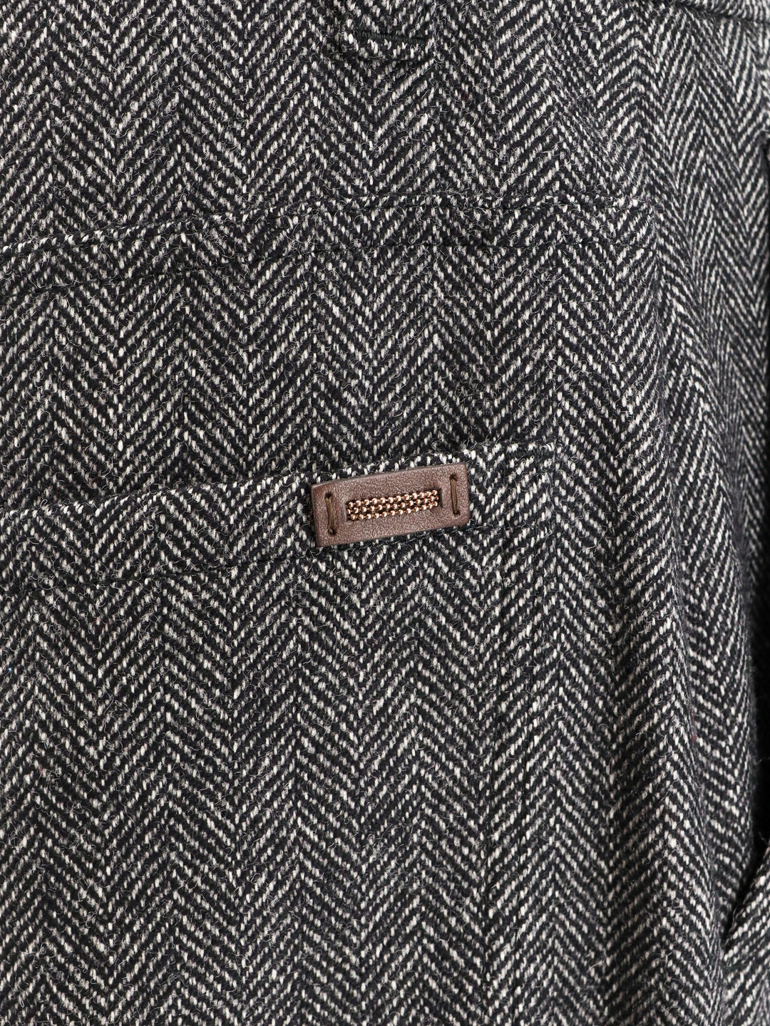 Herringbone wool trouser